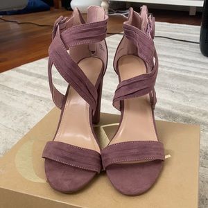Mauve Suede Heels
